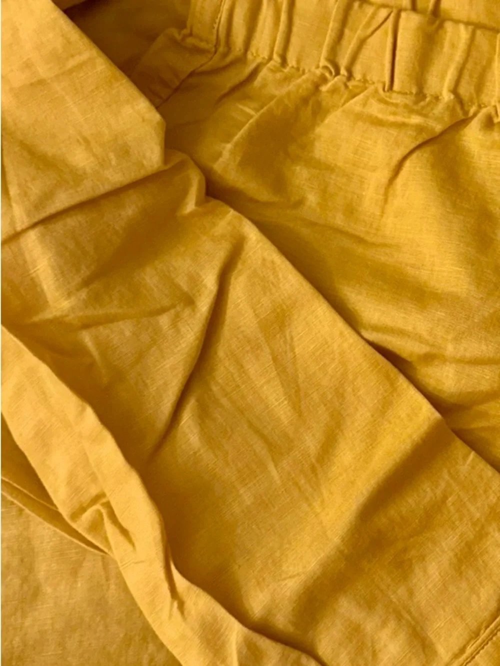 J.CREW LINEN AND COTTON PAJAMA SET - BURNISHED YELLOW - Picture 10 of 10